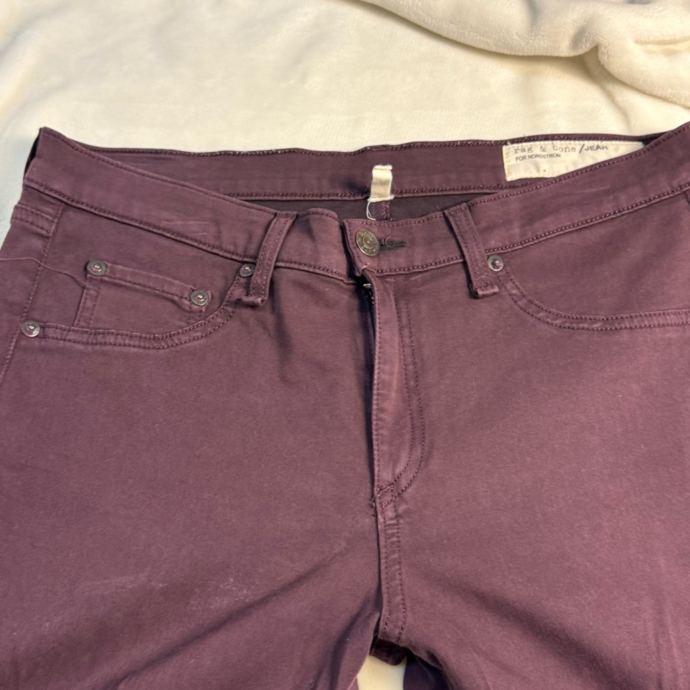 rag & bone Women's Purple Slim Pants